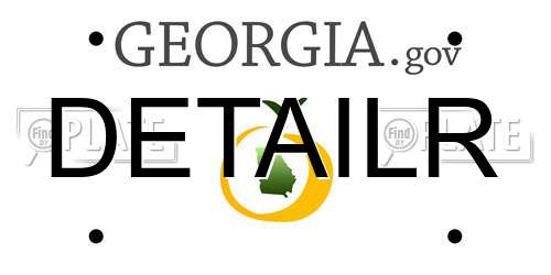 DETAILR Georgia License Plate