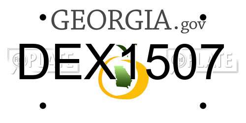 DEX1507 Georgia License Plate