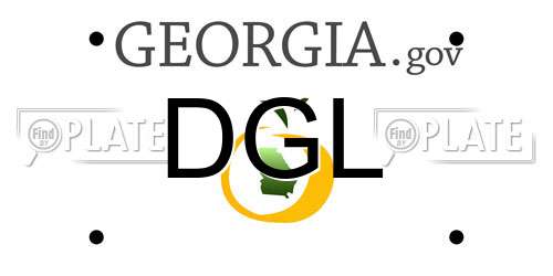 DGL Georgia License Plate