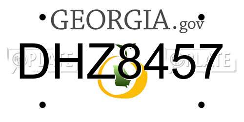 DHZ8457 Georgia License Plate