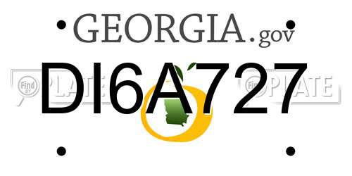 DI6A727 Georgia License Plate