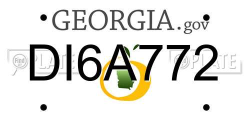 DI6A772 Georgia License Plate