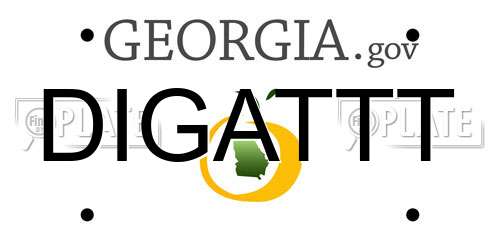 DIGATTT Georgia License Plate
