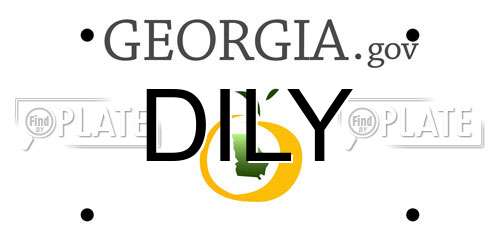 DILY Georgia License Plate