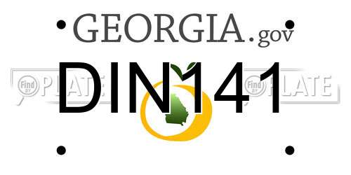 DIN141 Georgia License Plate