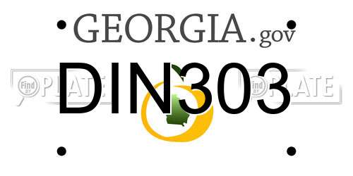 DIN303 Georgia License Plate