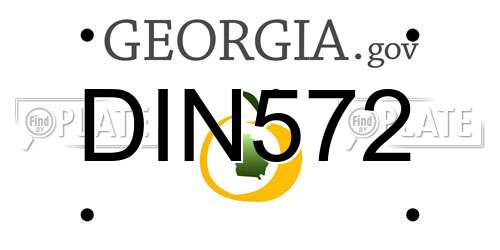 DIN572 Georgia License Plate