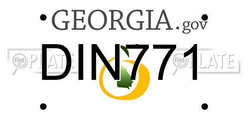 DIN771 Georgia License Plate