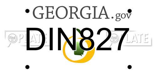 DIN827 Georgia License Plate