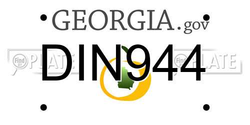 DIN944 Georgia License Plate