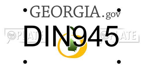 DIN945 Georgia License Plate