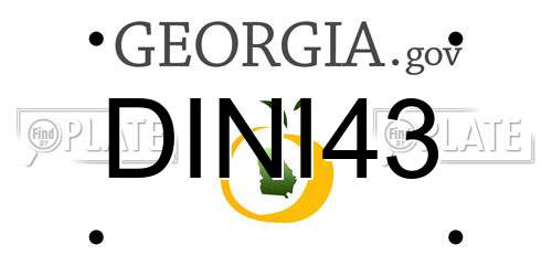 DINI43 Georgia License Plate