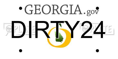 DIRTY24 Georgia License Plate