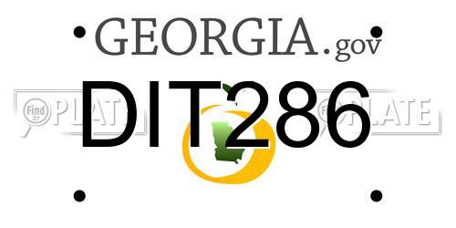 DIT286 Georgia License Plate
