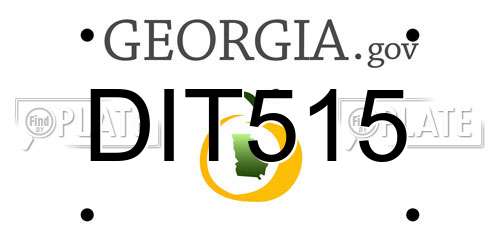 DIT515 Georgia License Plate