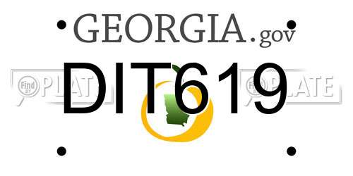 DIT619 Georgia License Plate