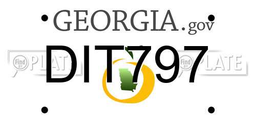 DIT797 Georgia License Plate