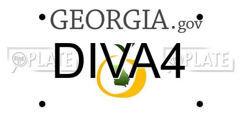 DIVA4 Georgia License Plate