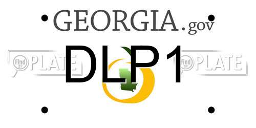 DLP1 Georgia License Plate