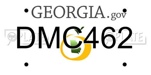 DMC462 Georgia License Plate