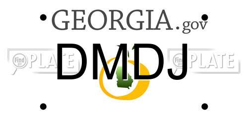 DMDJ Georgia License Plate