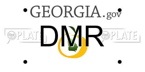 DMR Georgia License Plate
