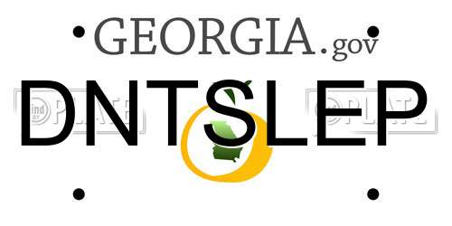 DNTSLEP Georgia License Plate