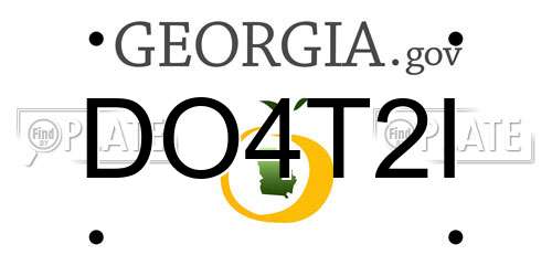 DO4T2I Georgia License Plate