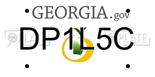 DP1L5C Georgia License Plate