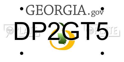 DP2GT5 Georgia License Plate
