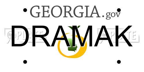 DRAMAK Georgia License Plate