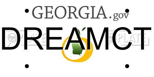 DREAMCT Georgia License Plate