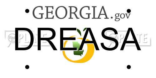 DREASA Georgia License Plate