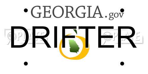 DRIFTER Georgia License Plate