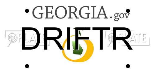 DRIFTR Georgia License Plate