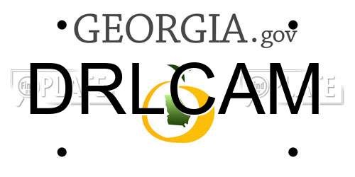 DRLCAM Georgia License Plate