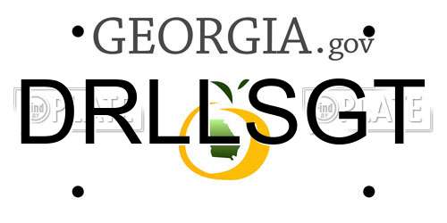 DRLLSGT Georgia License Plate