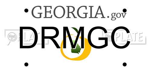 DRMGC Georgia License Plate