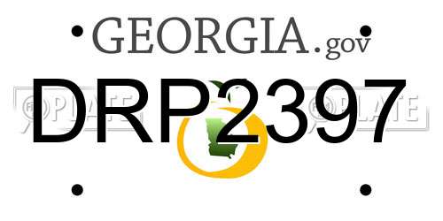 DRP2397 Georgia License Plate
