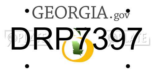 DRP7397 Georgia License Plate