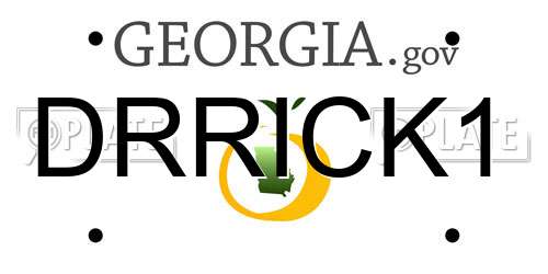 DRRICK1 Georgia License Plate