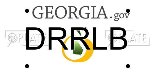 DRRLB Georgia License Plate