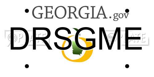 DRSGME Georgia License Plate