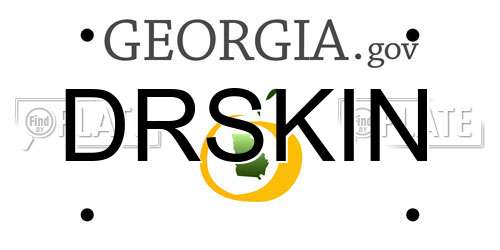 DRSKIN Georgia License Plate