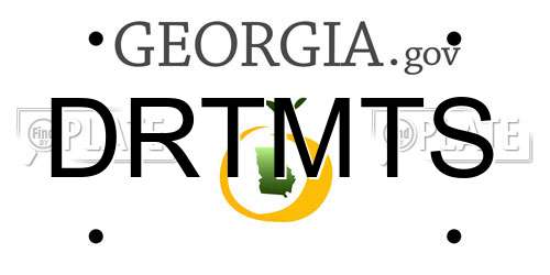 DRTMTS Georgia License Plate
