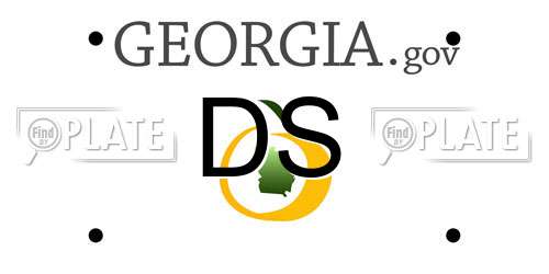 DS Georgia License Plate