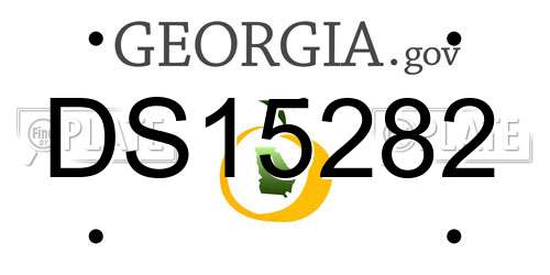 DS15282 Georgia License Plate