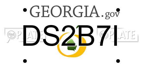DS2B7I Georgia License Plate