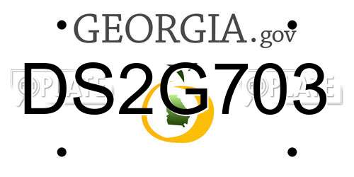 DS2G703 Georgia License Plate