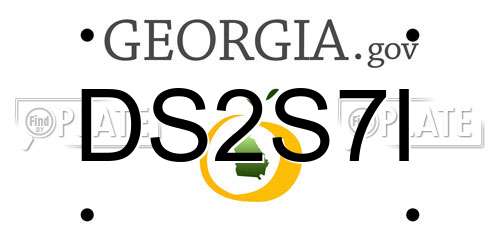 DS2S7I Georgia License Plate